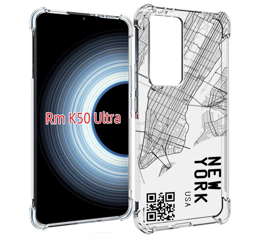 

Чехол MyPads схема-нью-йорк для Xiaomi 12T / Redmi K50 Ultra, Прозрачный, Tocco