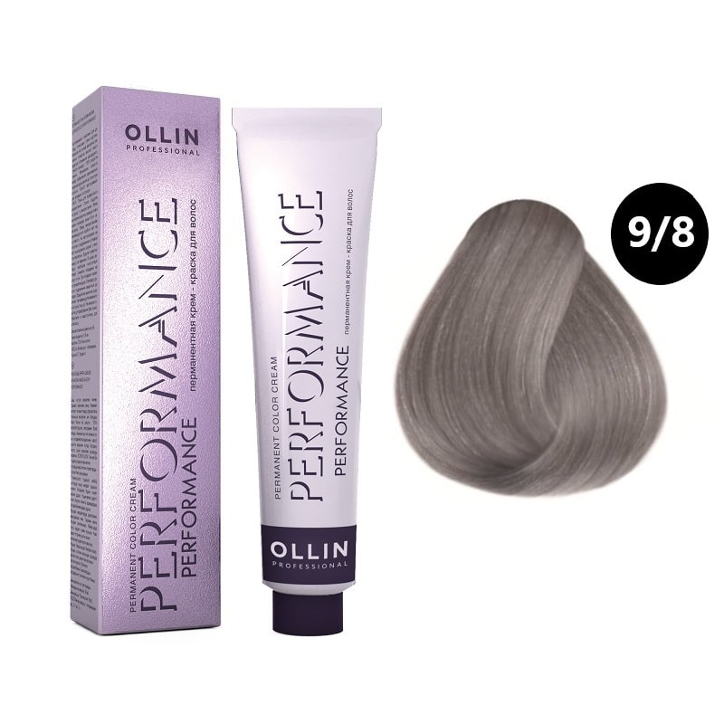 

Краска для волос Ollin Professional Permanent Color 9/8 Блондин жемчужный 60 мл