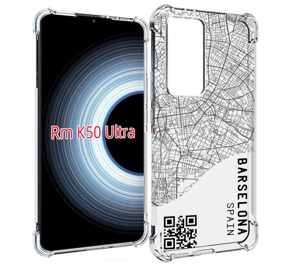 

Чехол MyPads схема-барселона для Xiaomi 12T / Redmi K50 Ultra, Прозрачный, Tocco