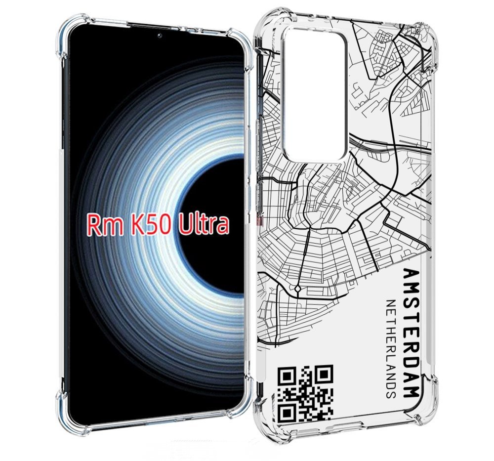 

Чехол MyPads схема-амстердам для Xiaomi 12T / Redmi K50 Ultra, Прозрачный, Tocco