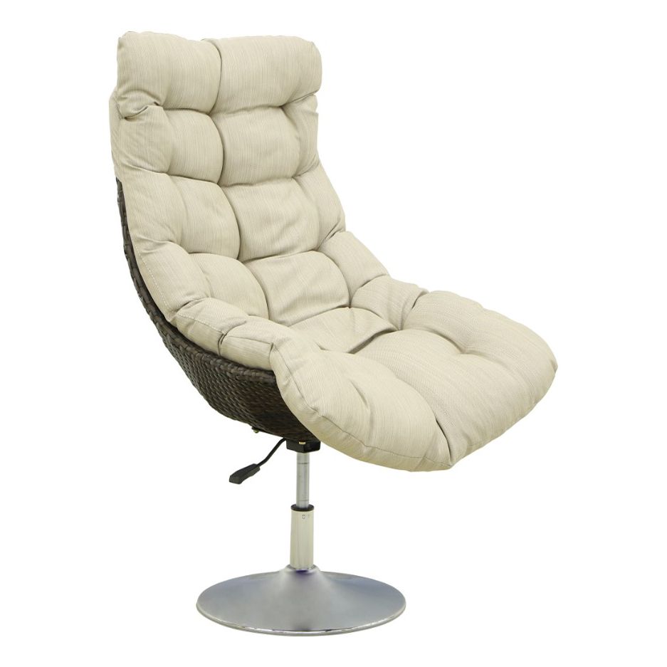 

Кресло NS Rattan Mavi вращающееся бежевое 94 x 86 x 104 см