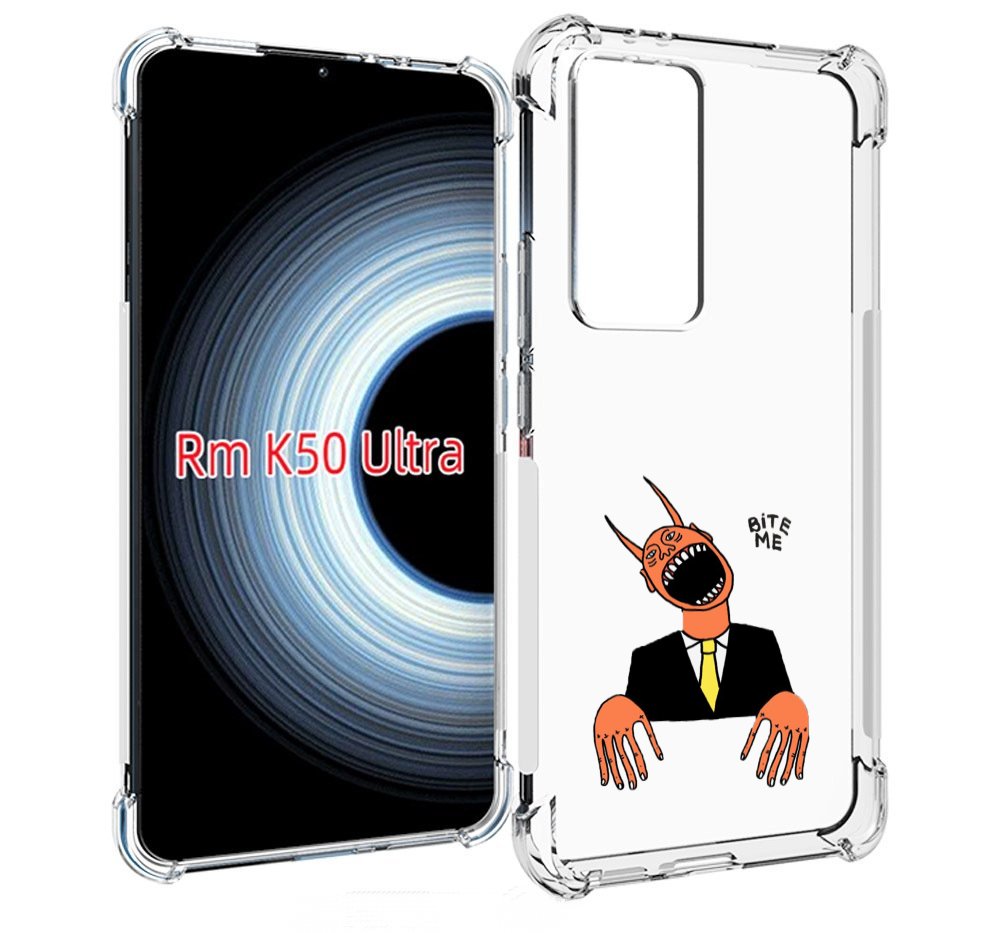 Чехол MyPads странный чертик с длинными пальцами для Xiaomi 12T / Redmi K50 Ultra