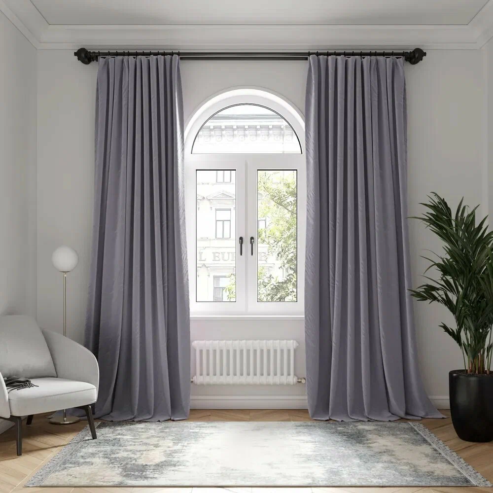 

Шторы Бархат - 2 штуки, размер 200x290, цвет светло бежевый, 5191461718