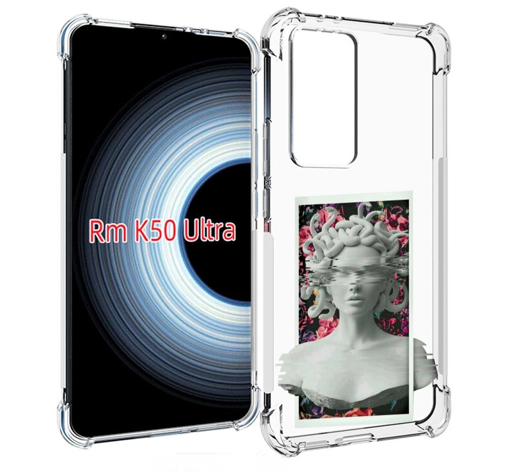 

Чехол MyPads статуя-медузы для Xiaomi 12T / Redmi K50 Ultra, Прозрачный, Tocco