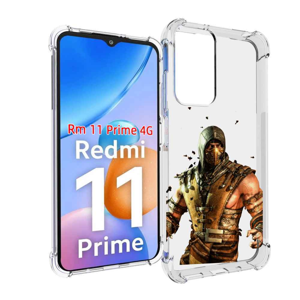 

Чехол MyPads Mortal Kombat scorpion для Xiaomi Redmi 11 Prime 4G, Прозрачный, Tocco