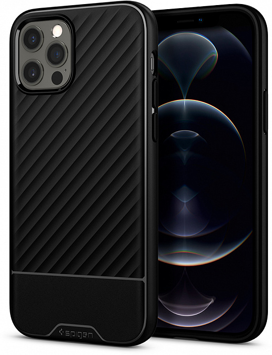 

Чехол Spigen Core Armor (ACS01515) для iPhone 12/iPhone 12 Pro (Black), Черный