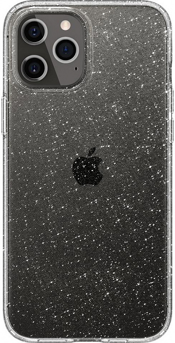 фото Чехол spigen liquid crystal glitter (acs01698) для iphone 12/iphone 12 pro (clear)