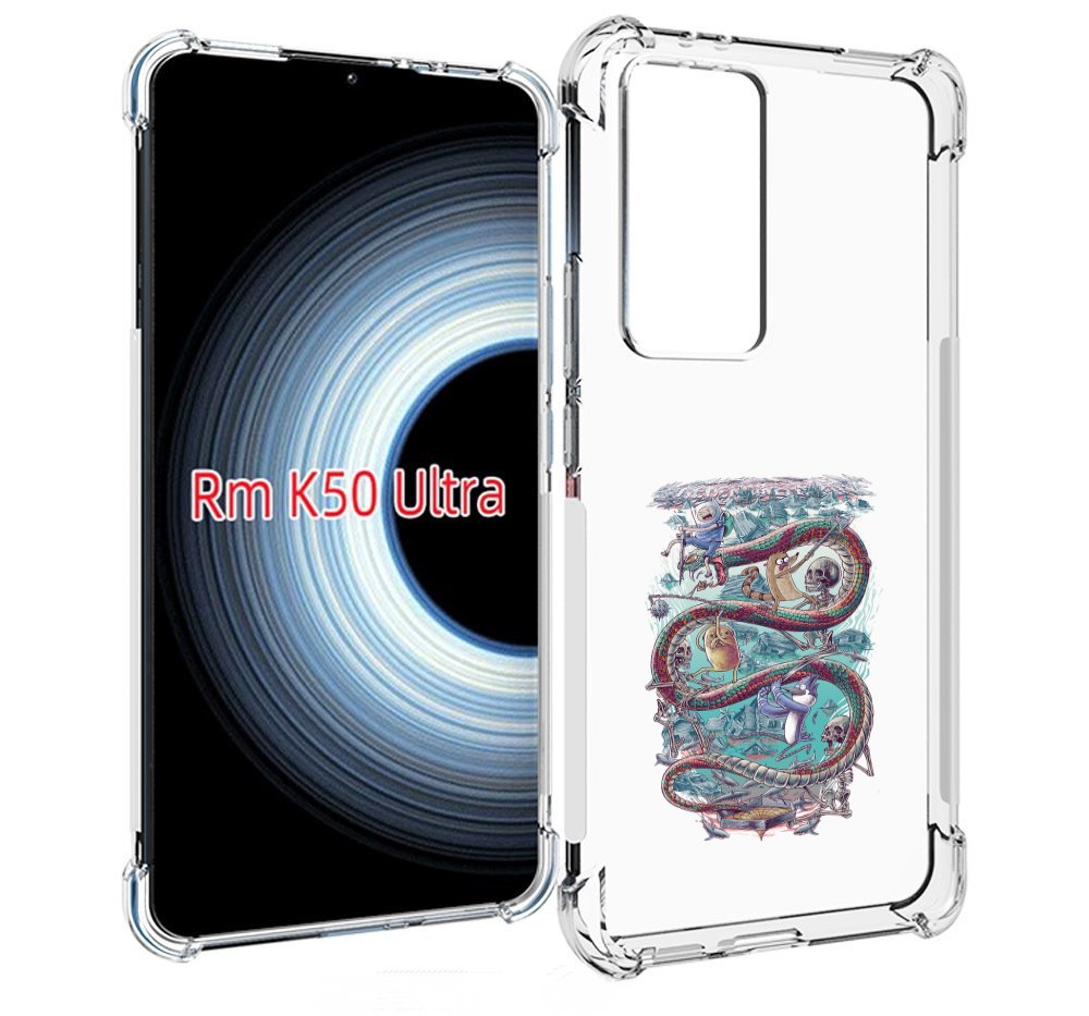 Чехол MyPads время приключений страшилка для Xiaomi 12T / Redmi K50 Ultra