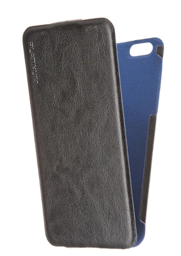 

Флип-кейс iPhone 6/6S Ultraslim Platinum кожа Black, Черный