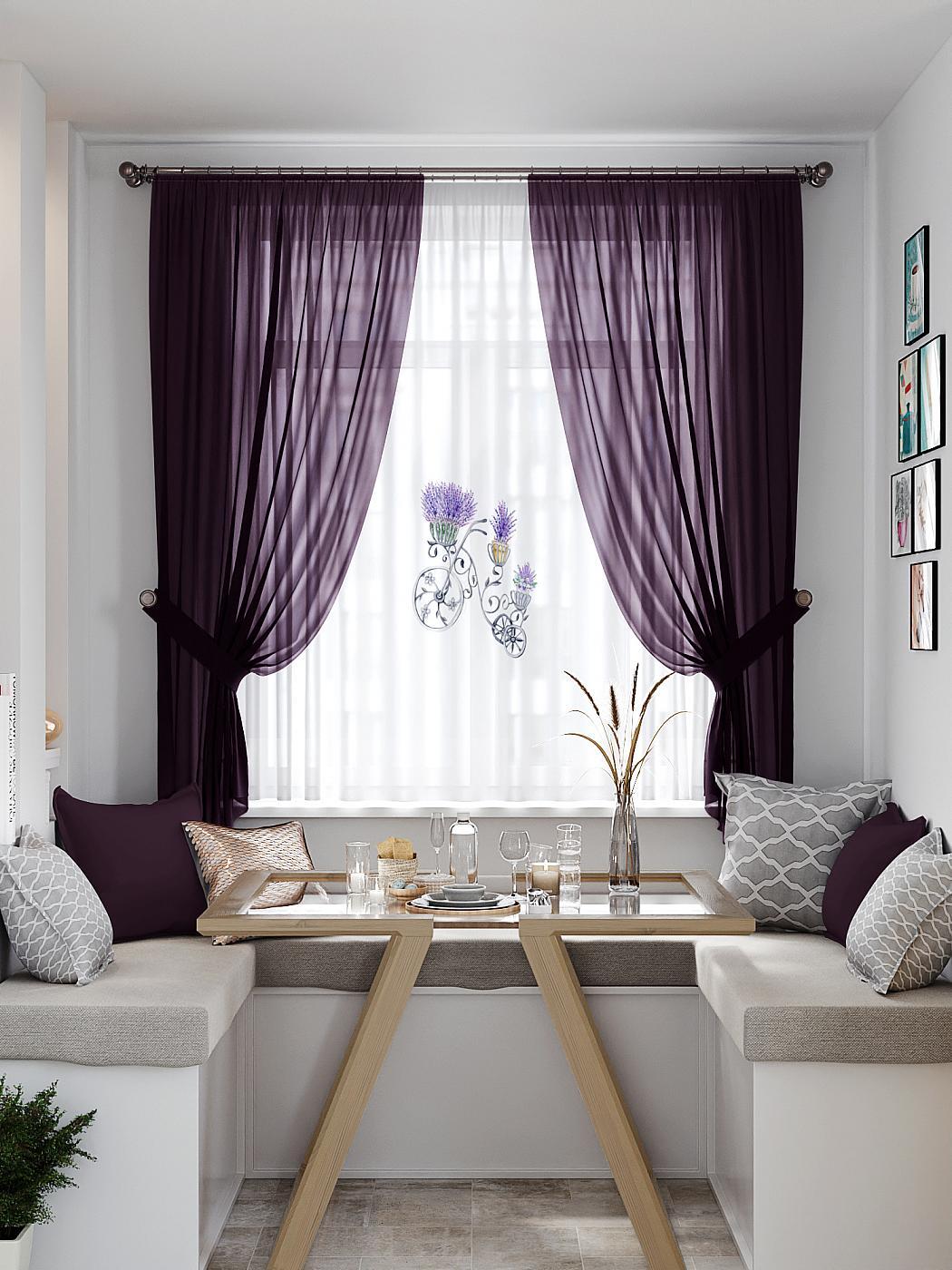 

Комплекты штор AT HOME Ромниторс высота 180 см, ширина 145 см, Белый, 550372
