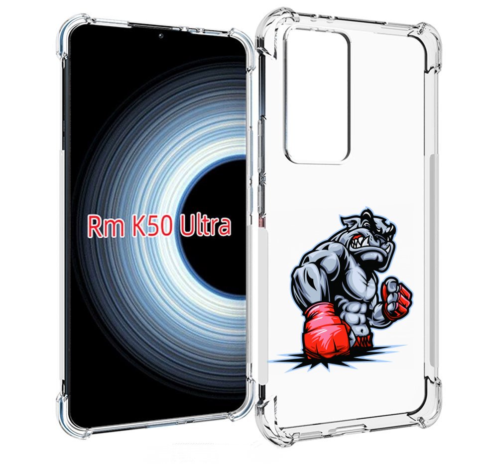 

Чехол MyPads собака-боксер для Xiaomi 12T / Redmi K50 Ultra, Прозрачный, Tocco