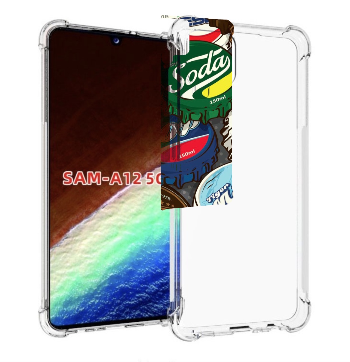 

Чехол MyPads крышки от баночек для Samsung Galaxy A12 (SM-A125F) 2020/21, Прозрачный, Tocco