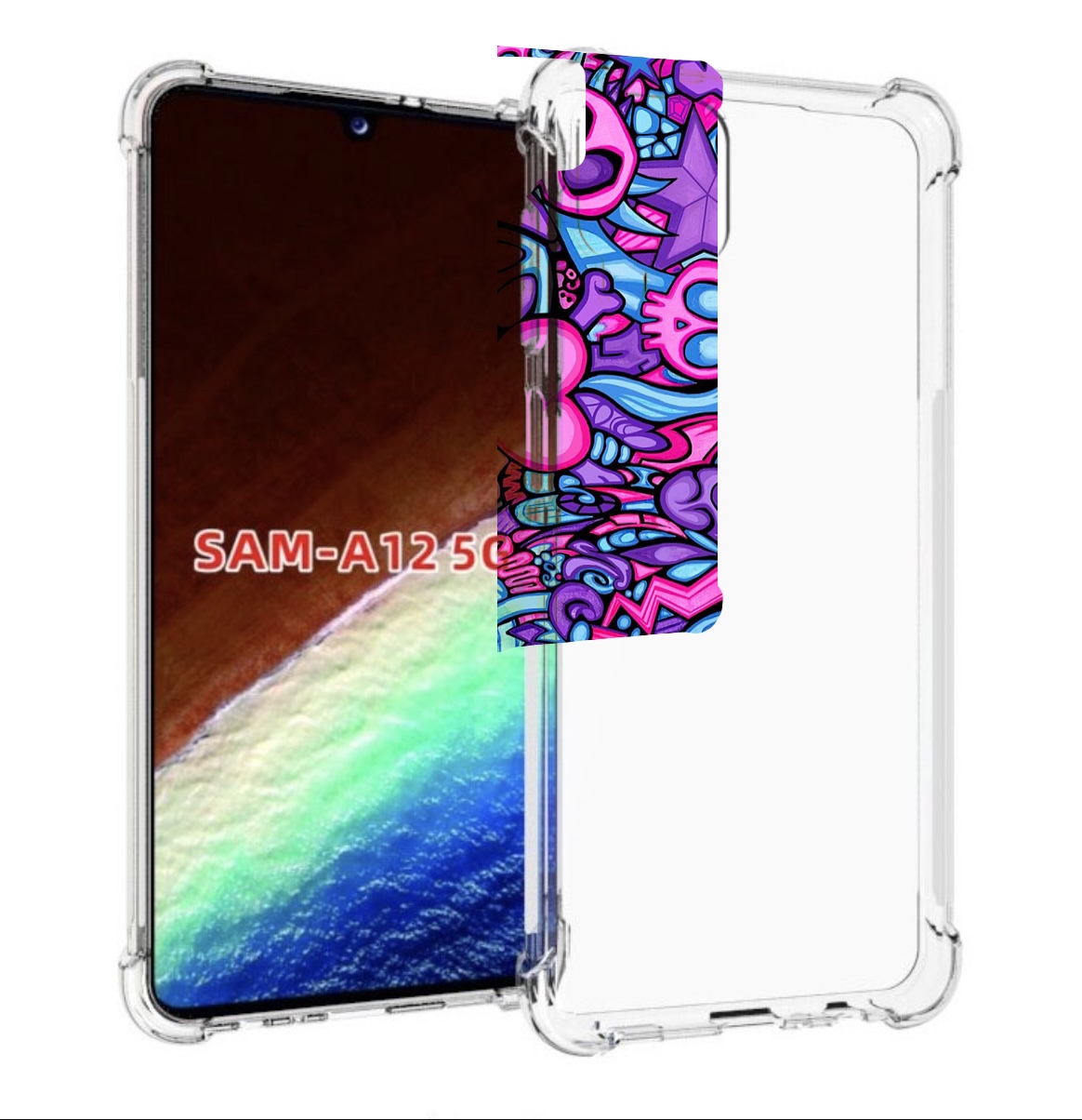 

Чехол MyPads крутой-паттерн для Samsung Galaxy A12 (SM-A125F) 2020/21/A12 Nacho SM-A127F, Прозрачный, Tocco