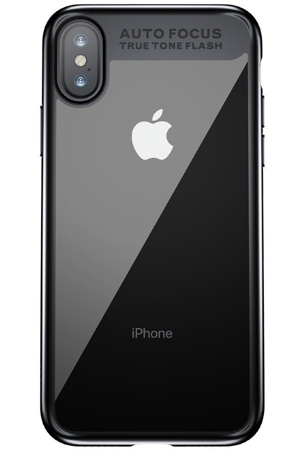 

Накладка iPhone X Suthin Baseus Black, Черный;прозрачный