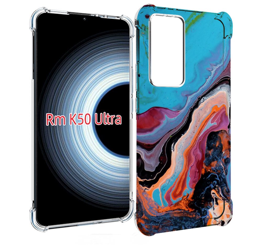 

Чехол MyPads смешанные краски для Xiaomi 12T / Redmi K50 Ultra, Прозрачный, Tocco