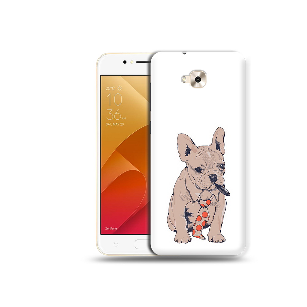 

Чехол MyPads Tocco для Asus ZenFone Live (ZB501KL) бульдог с сигарой (PT109094.653.250), Tocco