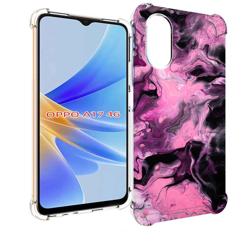 

Чехол MyPads смешивание-фиолетового для OPPO A17, Прозрачный, Tocco