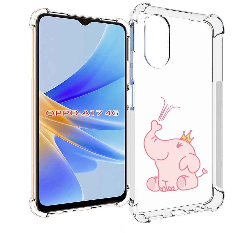 

Чехол MyPads слоник-принц детский для OPPO A17, Прозрачный, Tocco