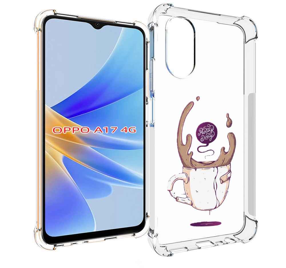 

Чехол MyPads сломанный стаканчик для OPPO A17, Прозрачный, Tocco