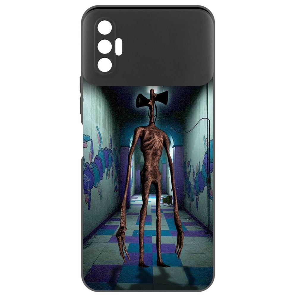 

Чехол-накладка Софт Хаги Ваги - Сиреноголовый для Tecno Spark 8P, Черный