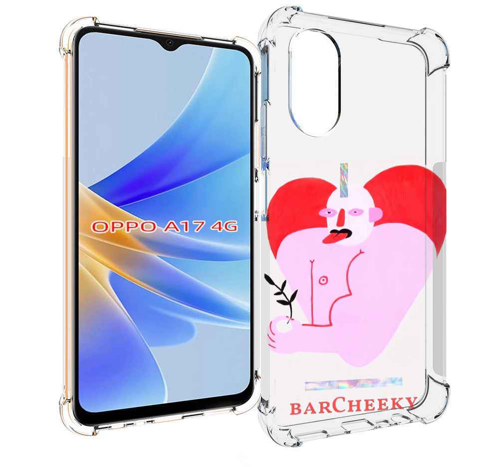 

Чехол MyPads силач в сердце женский для OPPO A17, Прозрачный, Tocco