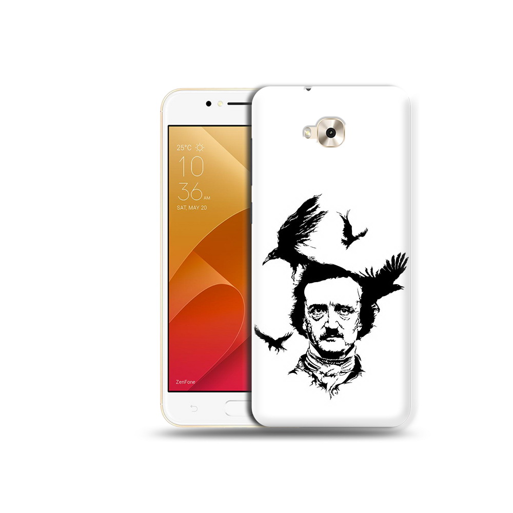 

Чехол MyPads Tocco для Asus ZenFone Live (ZB501KL) Эдгар Аллан черно белый, Tocco