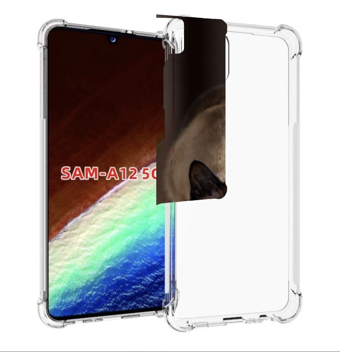 Чехол MyPads кошка сиамская для Samsung Galaxy A12 (SM-A125F) 2020/21/A12 Nacho SM-A127F