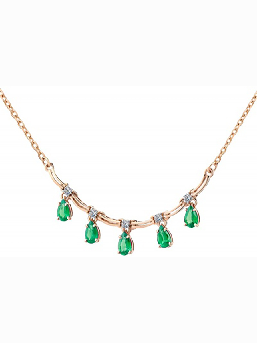 

Колье из красного золота с изумрудами и бриллиантами 41 см Master Brilliant 6-311-01, 6-311-01