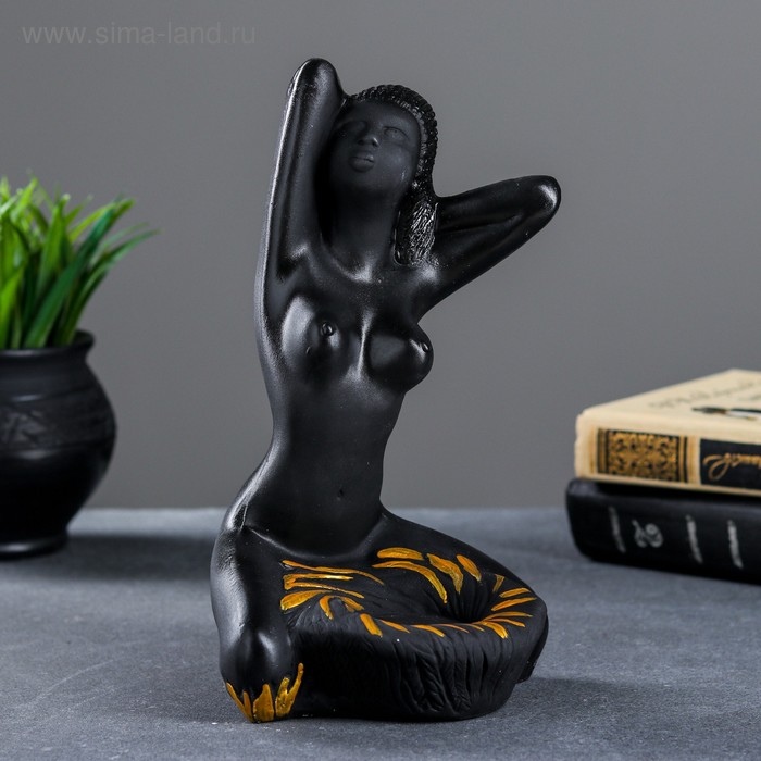 фото Подставка для мелочей египтянка черная, 14х14х24см хорошие сувениры