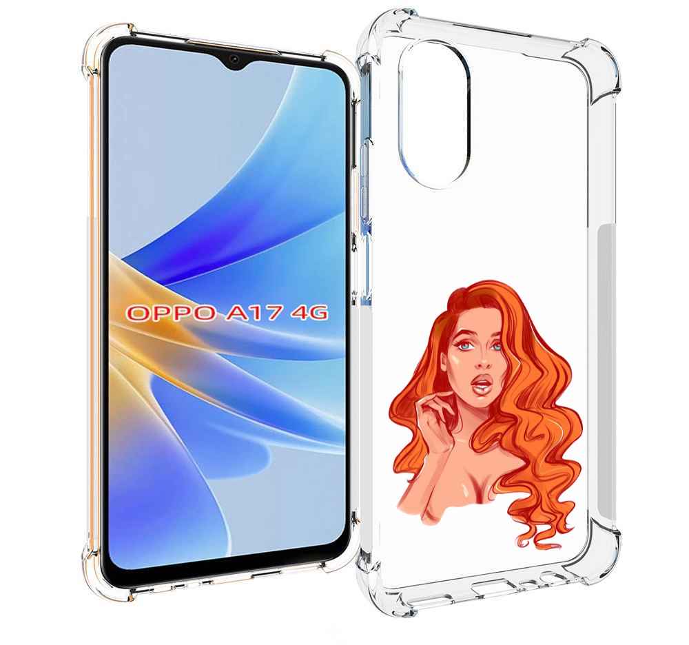 

Чехол MyPads рыжая-девушка-модельной-внешности женский для OPPO A17, Прозрачный, Tocco