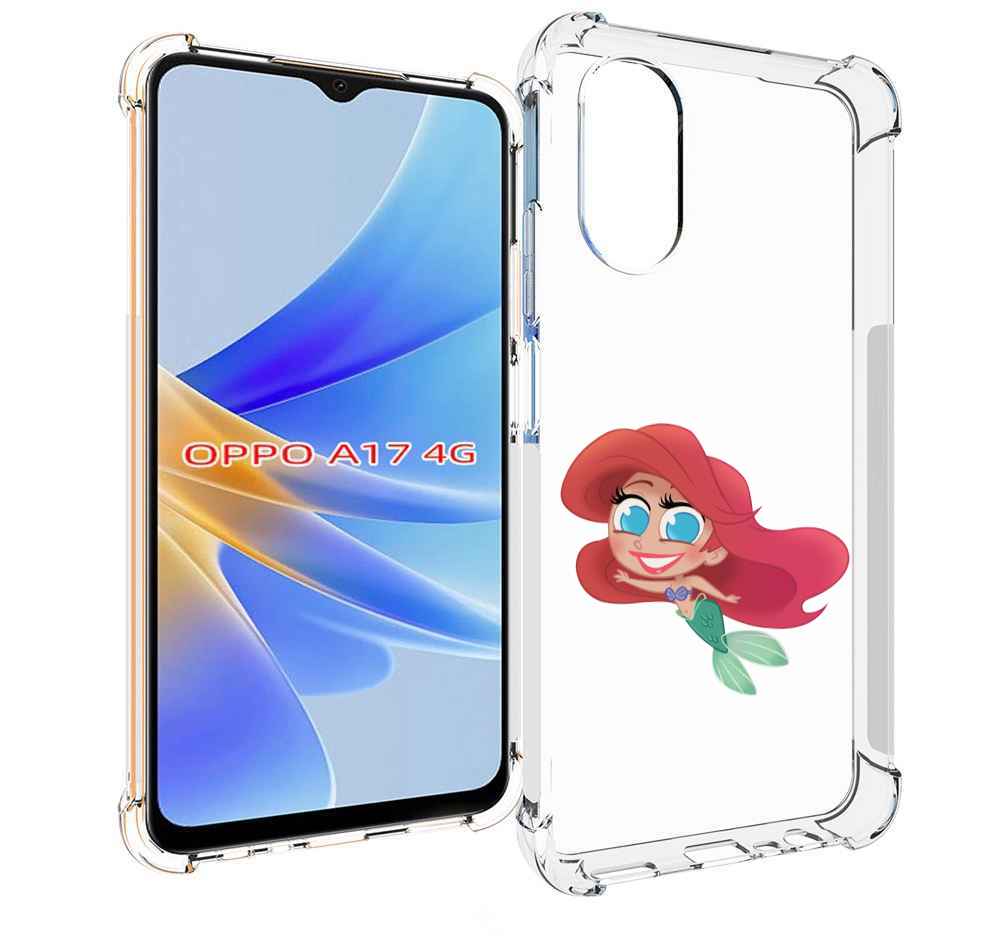 

Чехол MyPads русалка-мулатка для OPPO A17, Прозрачный, Tocco