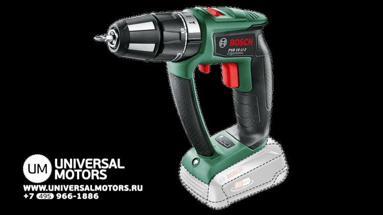 

Аккум. ударная дрель-шуруповерт Bosch PSB 18 LI-2 Ergonomic 06039B0302 (без акк. и з/у)
