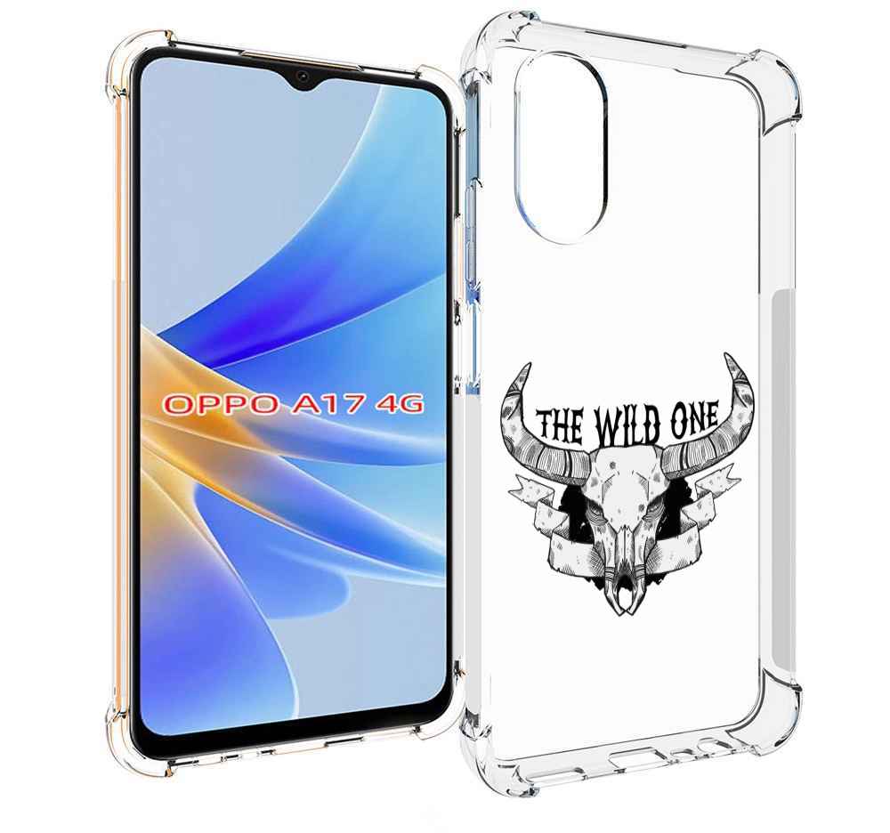 

Чехол MyPads рогатый-череп-оленя для OPPO A17, Прозрачный, Tocco