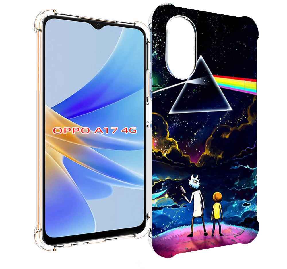 

Чехол MyPads рик и морти в космосе для OPPO A17, Прозрачный, Tocco