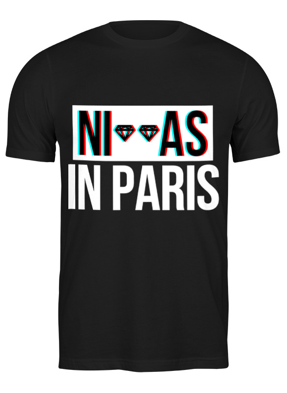 

Футболка мужская Printio In paris черная S, Черный, In paris