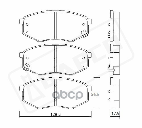 

Тормозные колодки BAPCO дисковые BP0679