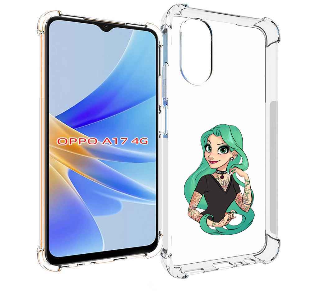 

Чехол MyPads рапунцель-в-тату женский для OPPO A17, Прозрачный, Tocco