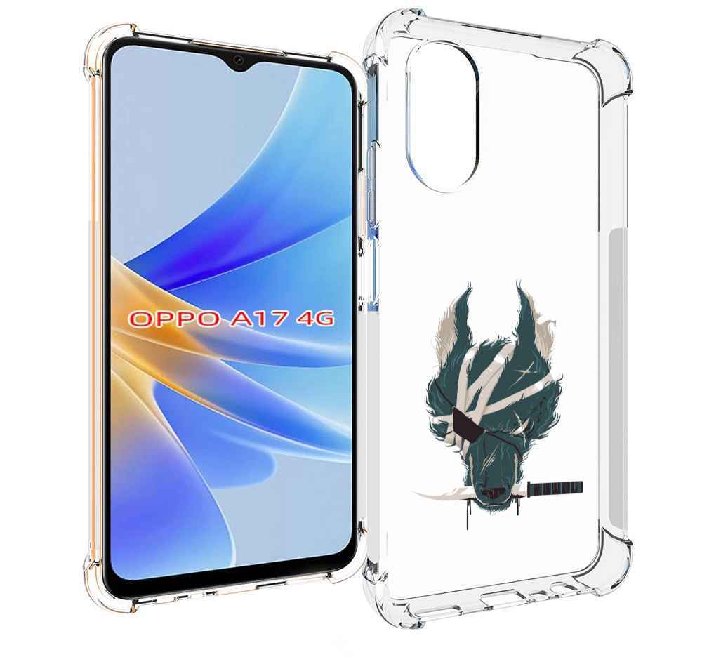 

Чехол MyPads волк-разбойник для OPPO A17, Прозрачный, Tocco