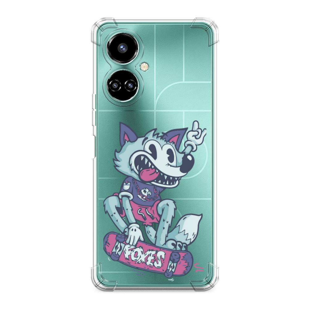 

Противоударный силиконовый чехол "Foxes" на Tecno Camon 19 Pro 4G, Разноцветный, 302251-1