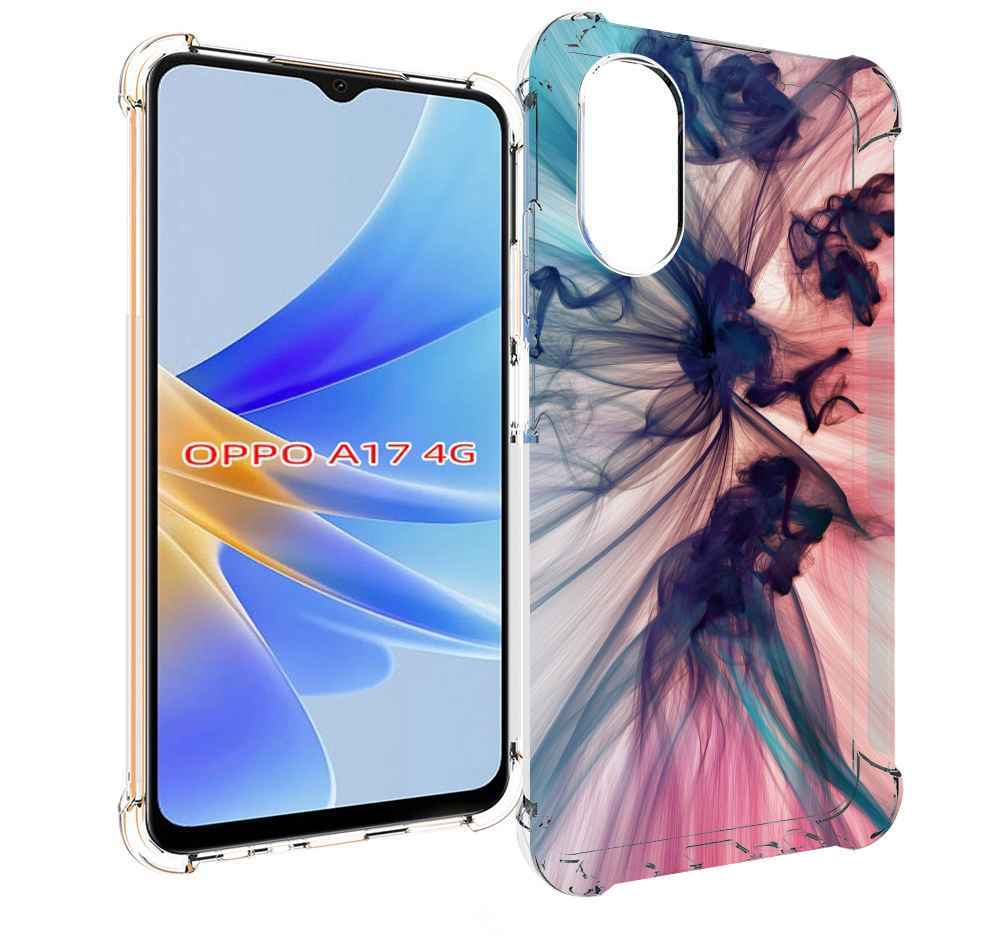 

Чехол MyPads разноцветный дым для OPPO A17, Прозрачный, Tocco