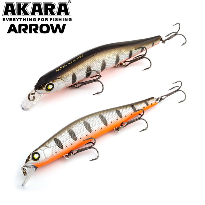 

Воблер Akara Arrow 110SP 17 гр 3/5 oz 4,3 in A88, Разноцветный, Arrow