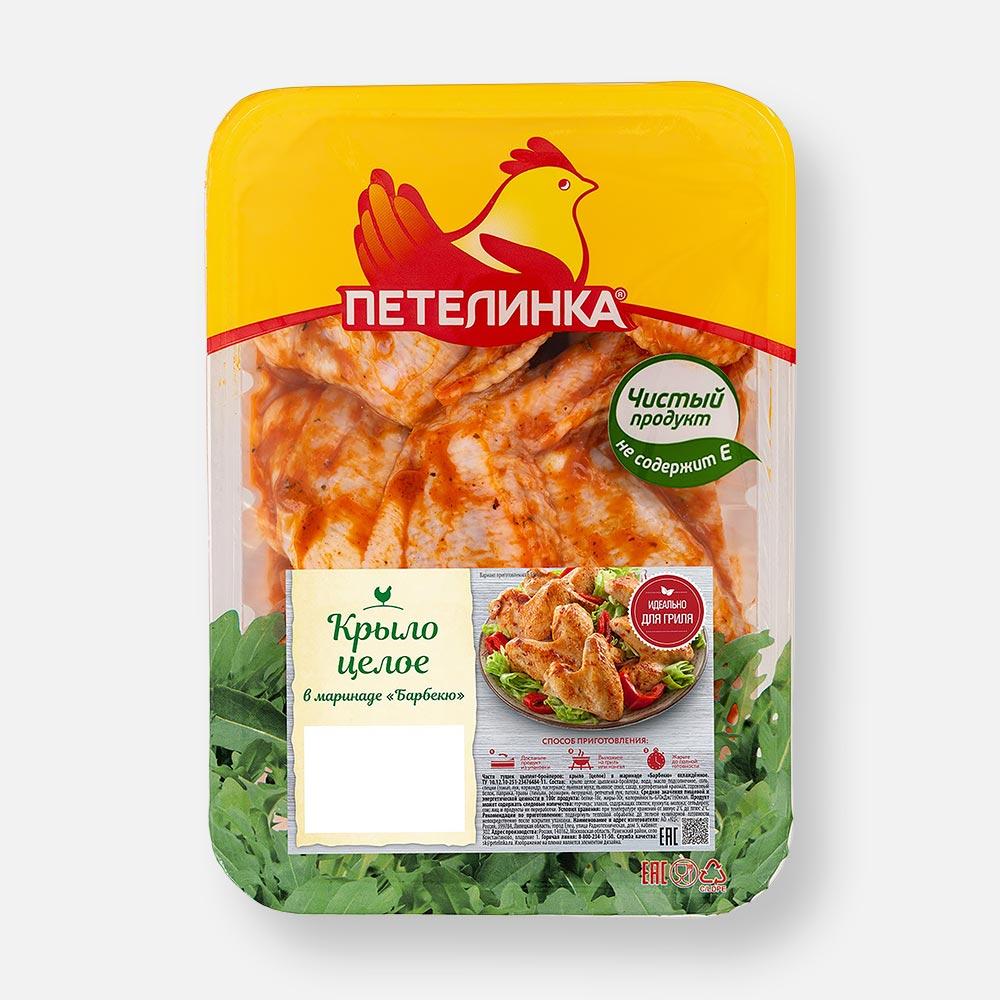 

Крыло цыплёнка-бройлера Петелинка целое, в маринаде барбекю, охлаждённое, 1,6-1,7 кг