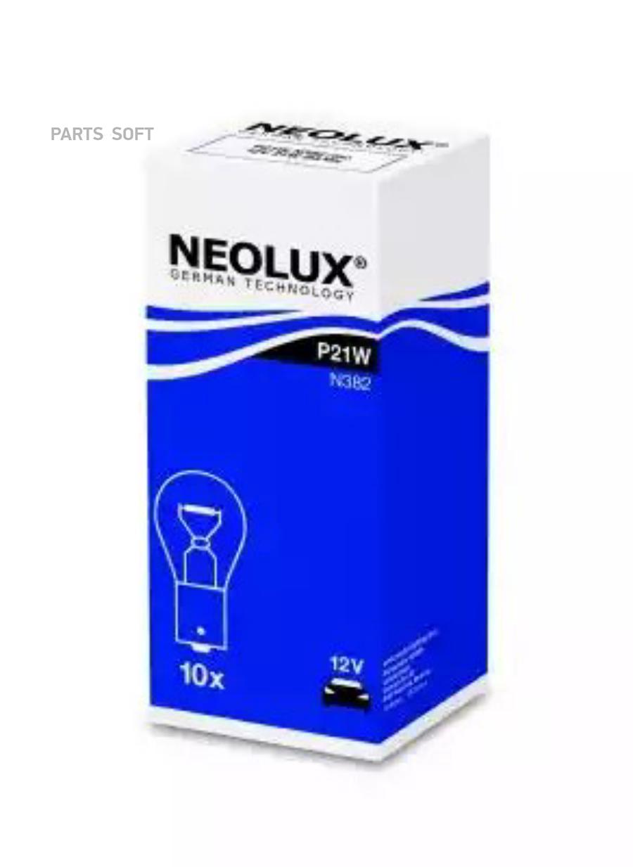 

Лампа 12v P21w 21w Ba15s Neolux Standart 1 Шт. Картон N382 Neolux арт. N382