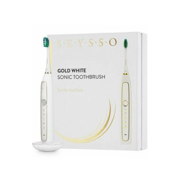 Электрическая зубная щетка SEYSSO Gold White Sonic белый