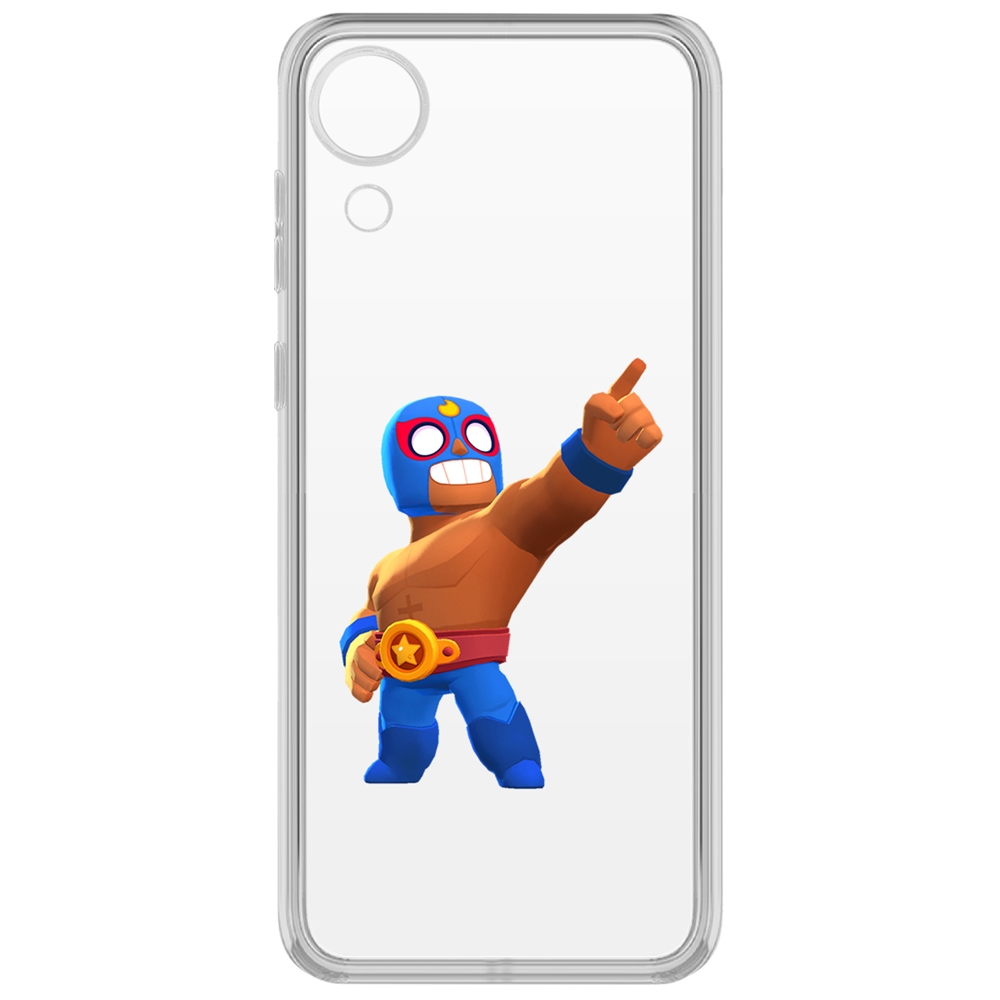 

Чехол-накладка Brawl Stars-Эль Примо для Samsung Galaxy A03 Core (A032), Прозрачный