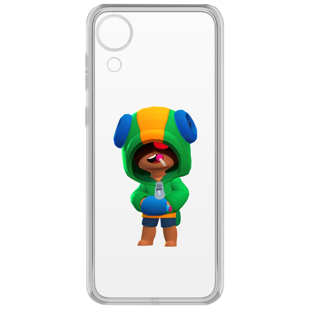 

Чехол-накладка Brawl Stars-Леон для Samsung Galaxy A03 Core (A032), Прозрачный