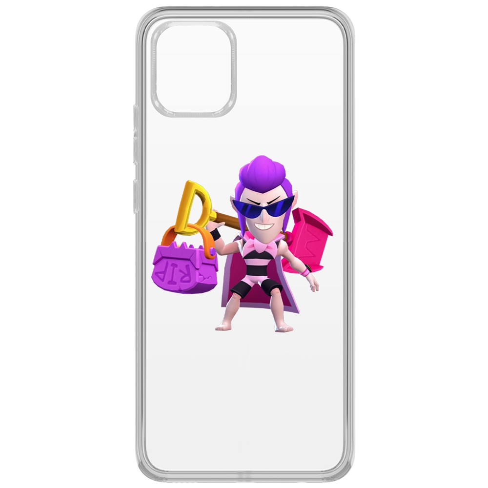 

Чехол-накладка Brawl Stars-Пляжный Мортис для Samsung Galaxy A03 (A035), Прозрачный