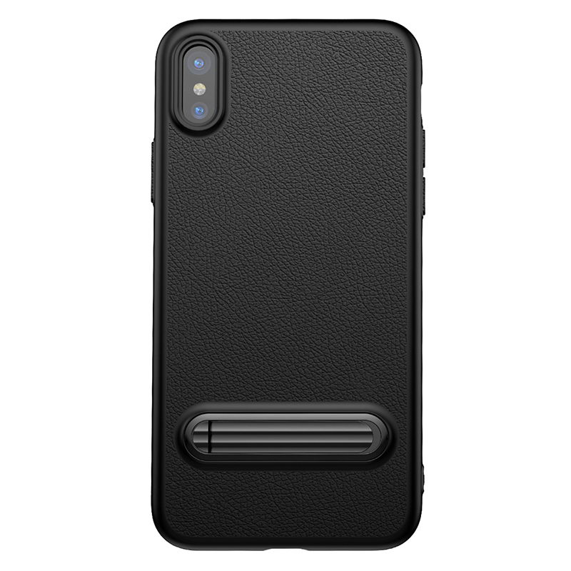 

Накладка iPhone X Happy Watching Supporting Baseus Black, Черный