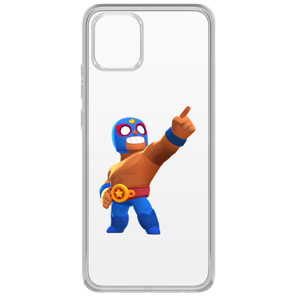 

Чехол-накладка Brawl Stars-Эль Примо для Samsung Galaxy A03 (A035), Прозрачный