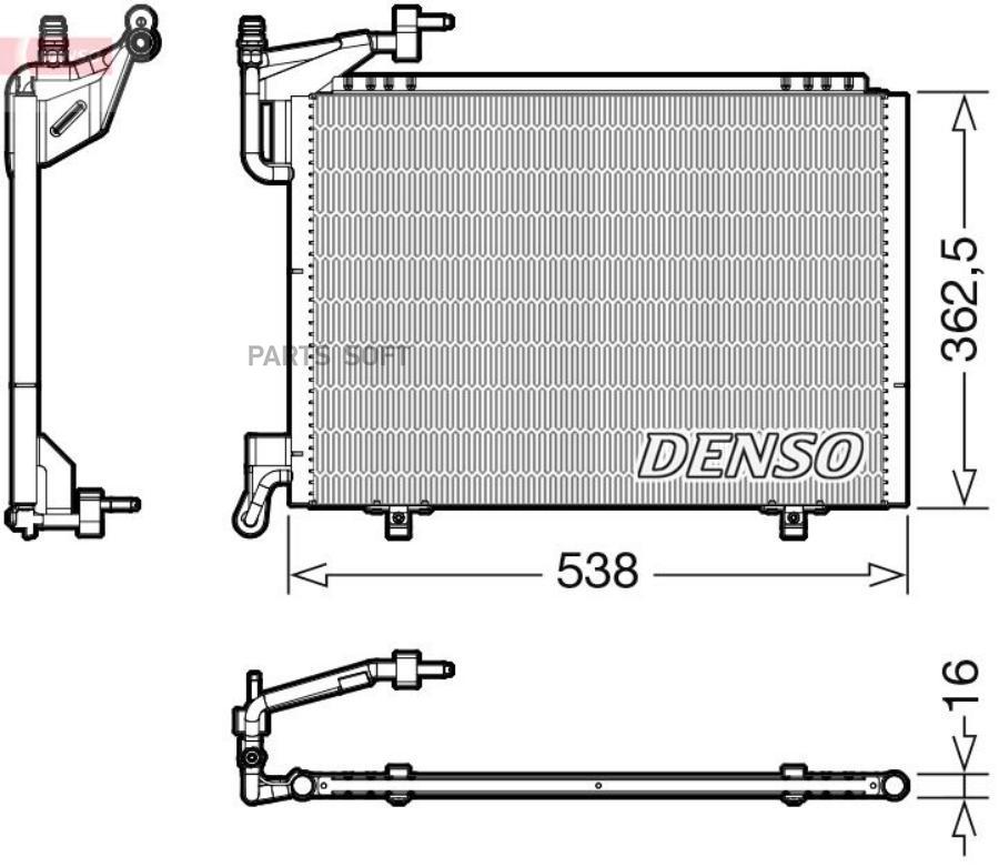 DENSO Конденсатор FO Fiesta VI 08-, B-MAX 12-